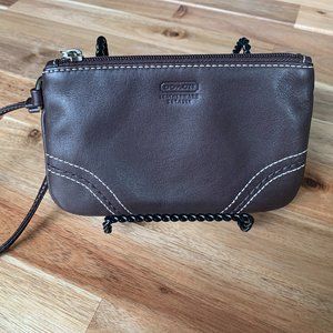 Coach Leather Wristlet